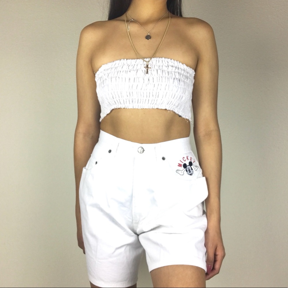 Vintage 90s Mickey Mouse high waisted shorts